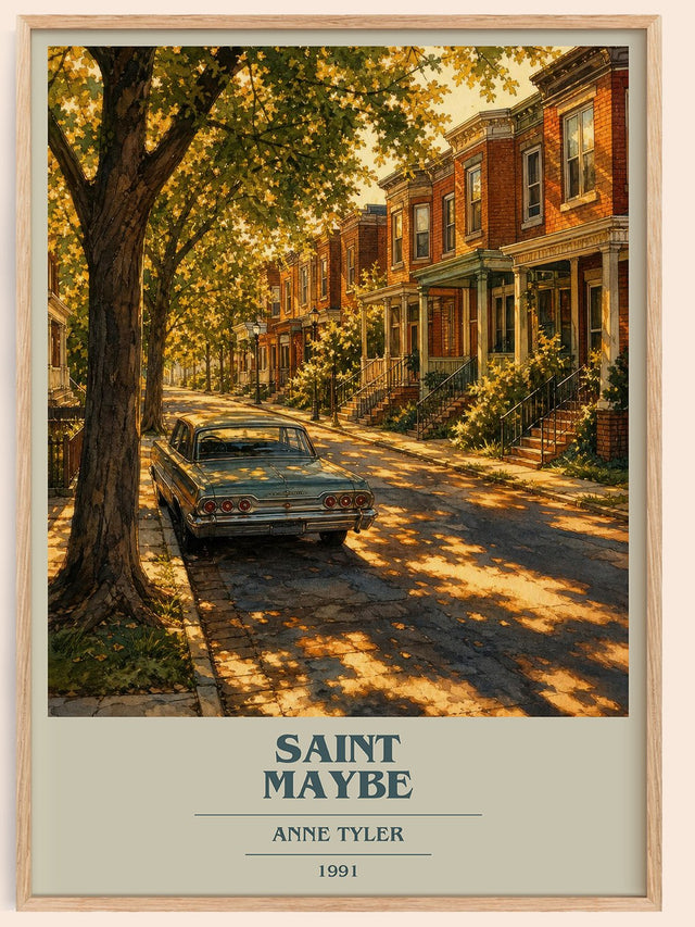 Saint Maybe Book Cover Poster by Anne Tyler