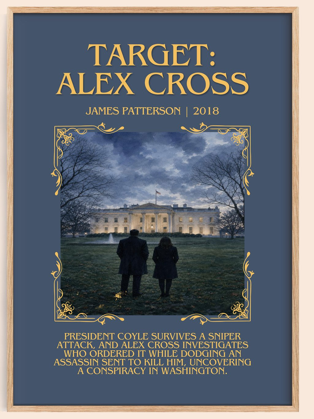 Target: Alex Cross Minimalist Book Poster by James Patterson – book poster