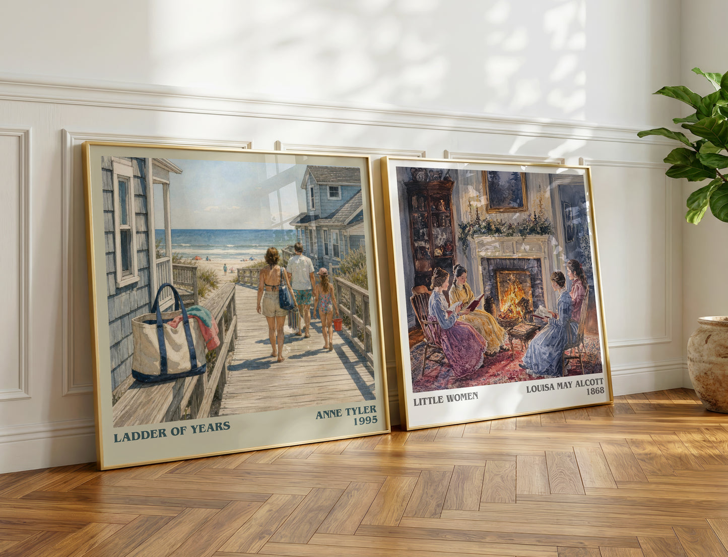 Ladder Of Years literary print on bookshelf – Anne Tyler fan gift