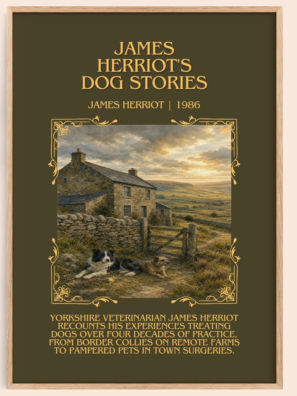 James Herriot'S Dog Stories Minimalist Book Poster by James Herriot – book poster