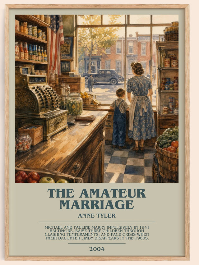 The Amateur Marriage Bookish Wall Art by Anne Tyler