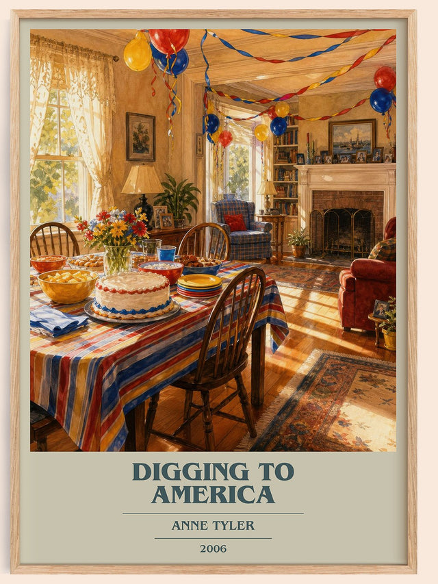 Digging To America Book Cover Poster by Anne Tyler