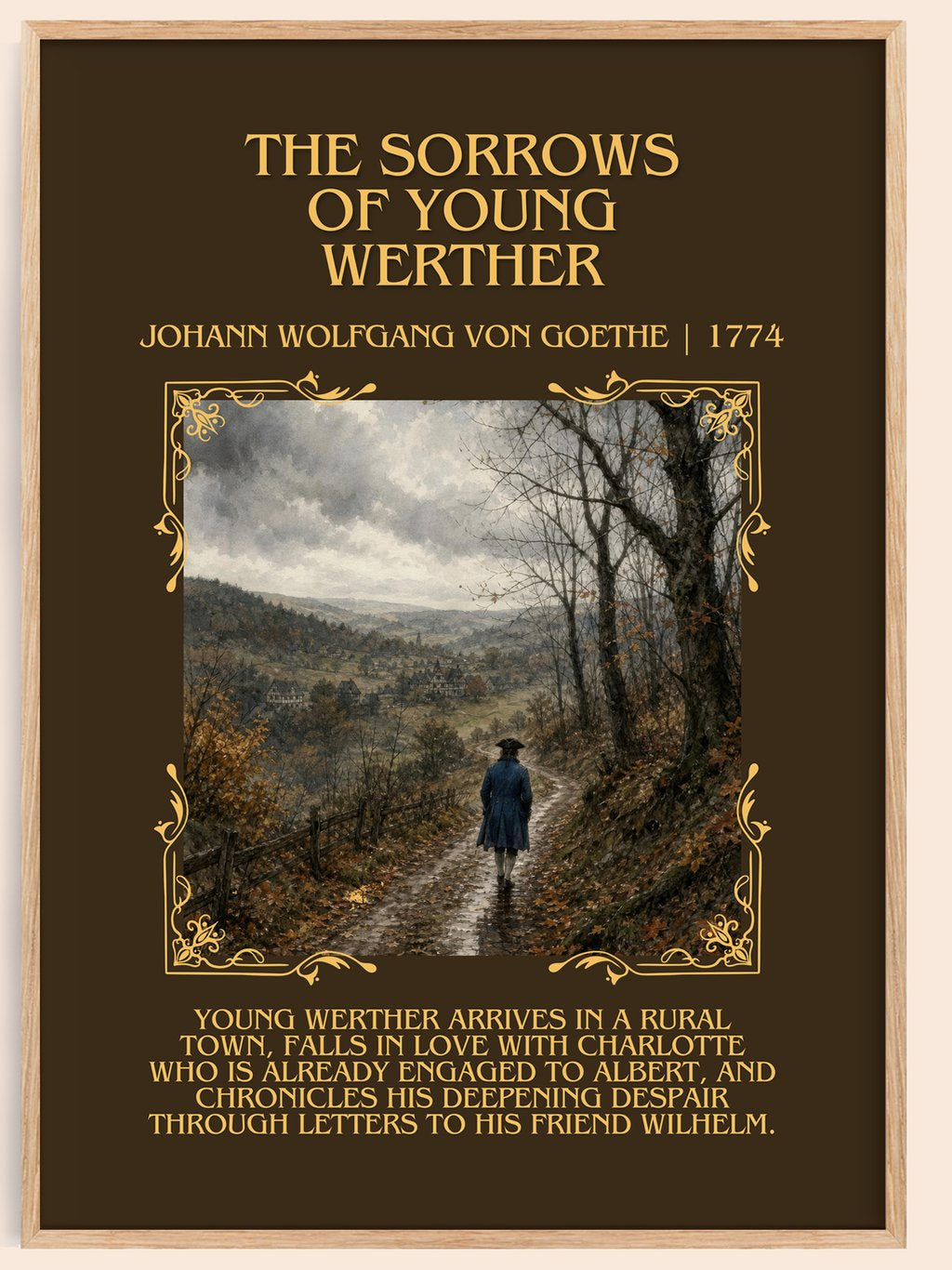 Sorrows Of Young Werther Minimalist Book Poster by J. Goethe – book poster