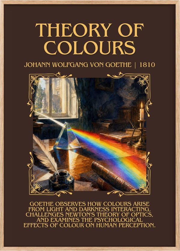 Theory Of Colours Minimalist Book Poster by Johann Wolfgang Von Goethe