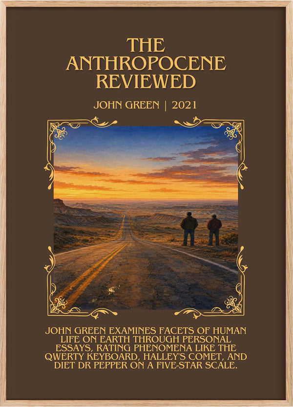 The Anthropocene Reviewed Minimalist Book Poster by John Green