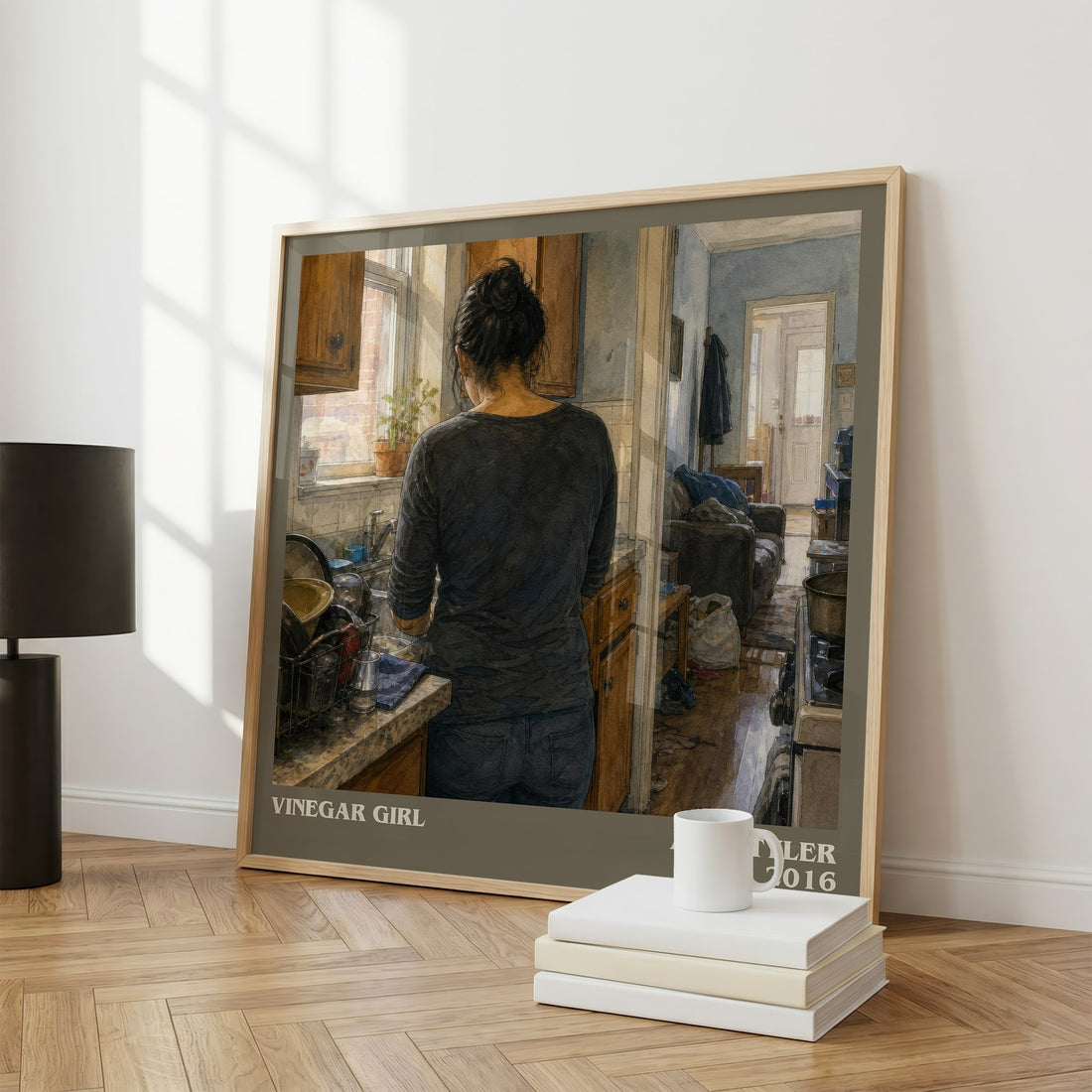 Vinegar Girl literary art print colour and style options – Anne Tyler book art