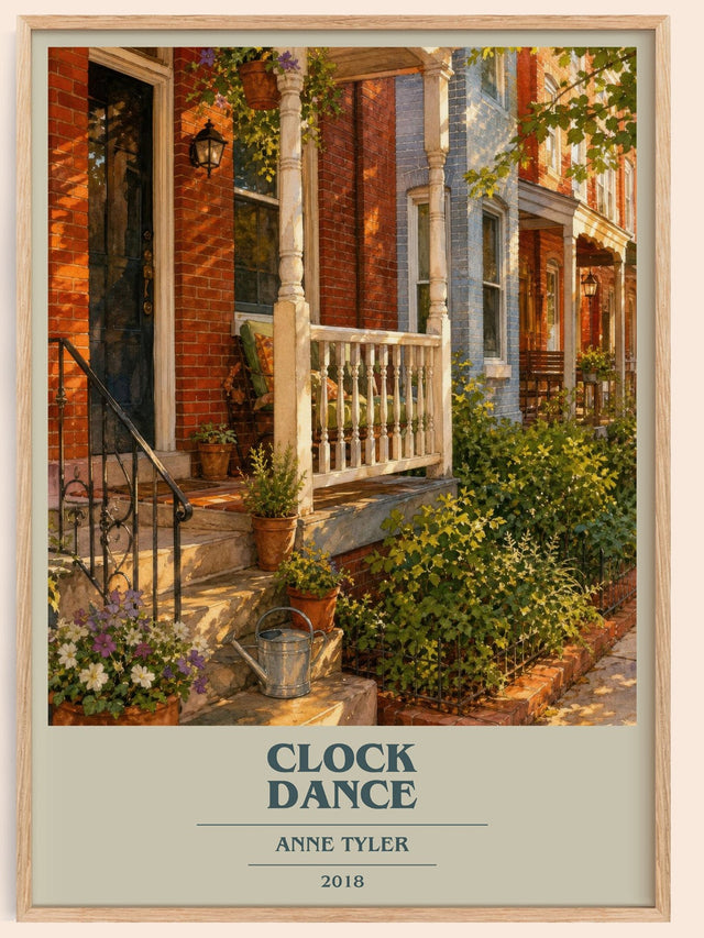 Clock Dance Book Cover Poster by Anne Tyler