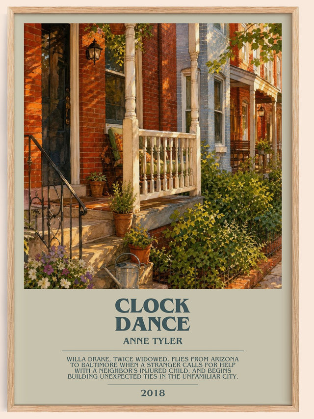 Clock Dance Bookish Wall Art by Anne Tyler