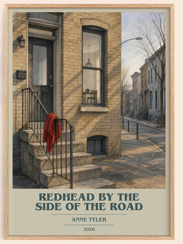 Redhead By The Side Of The Road Book Cover Poster by Anne Tyler
