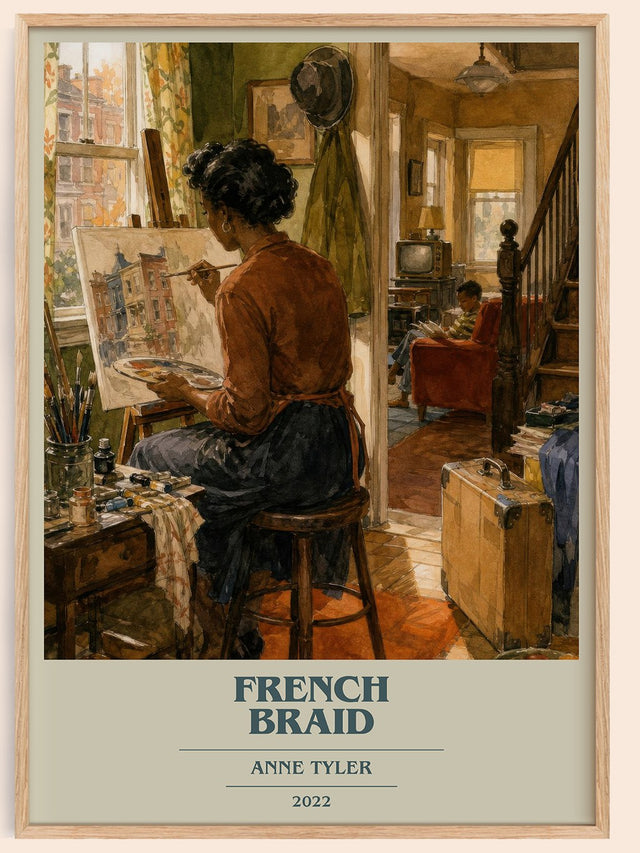French Braid Book Cover Poster by Anne Tyler