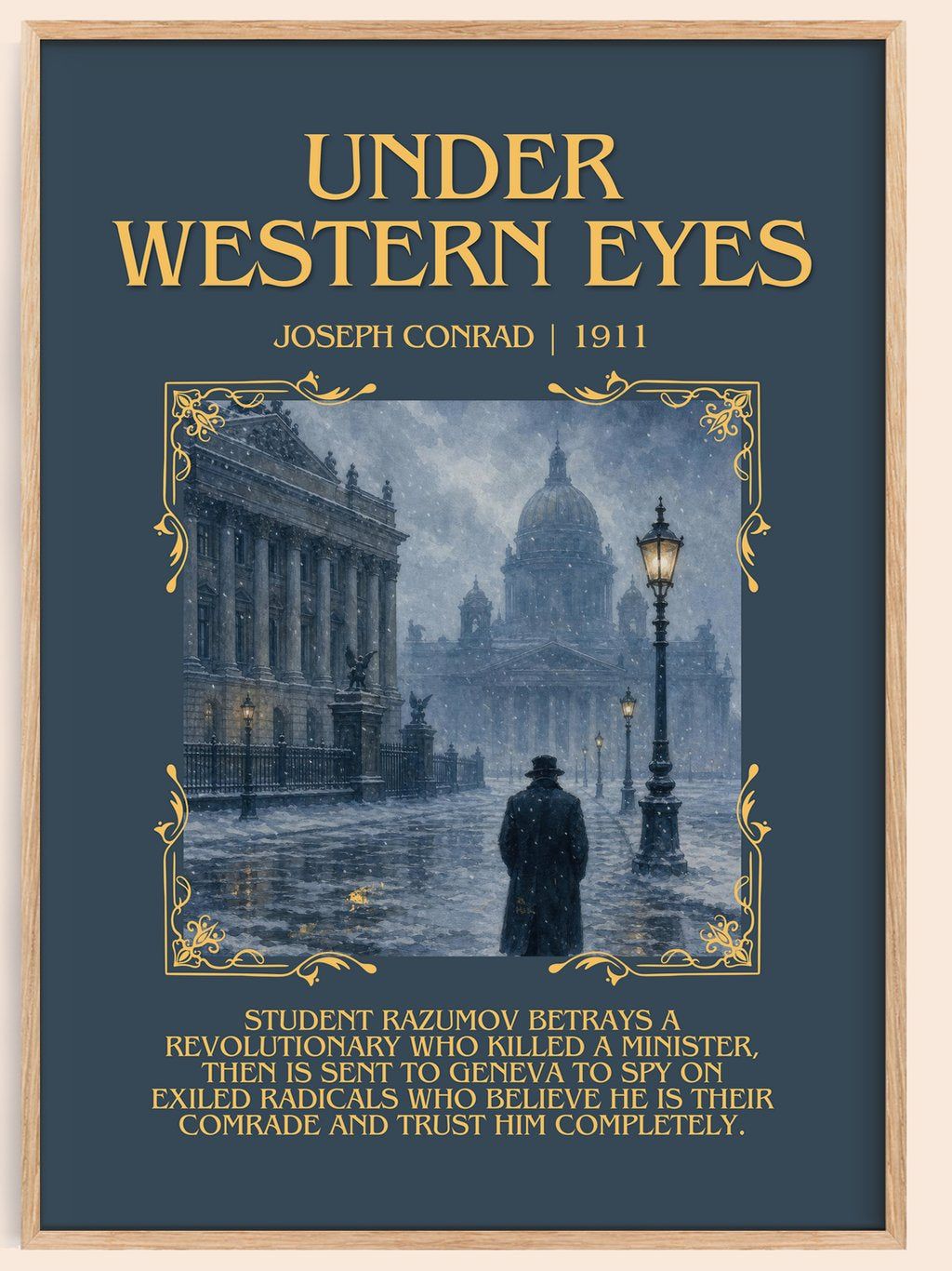 Under Western Eyes Minimalist Book Poster by Joseph Conrad – book poster