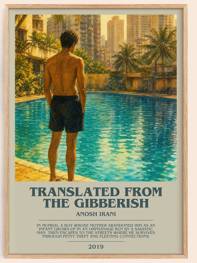 Translated From The Gibberish Bookish Wall Art by Anosh Irani