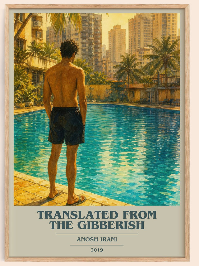Translated From The Gibberish Book Cover Poster by Anosh Irani