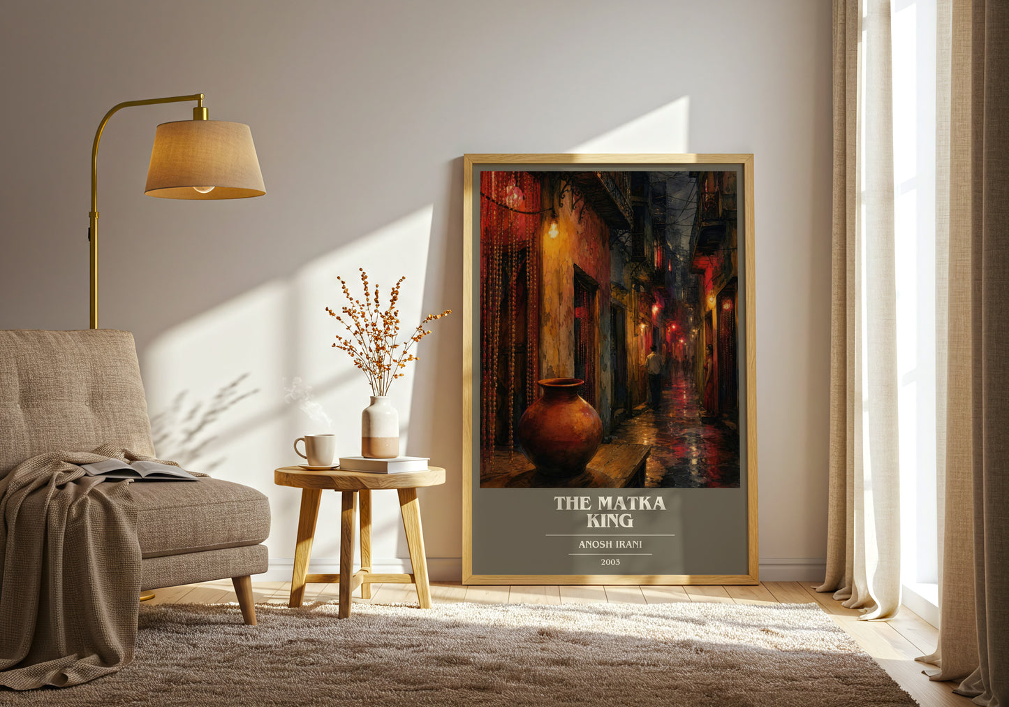 The Matka King book cover print on bookshelf – Anosh Irani fan gift