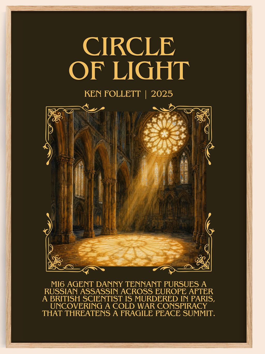 Circle Of Light Minimalist Book Poster by Ken Follett – book poster