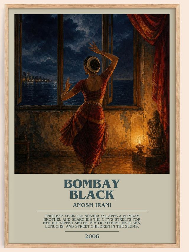 Bombay Black Bookish Wall Art by Anosh Irani