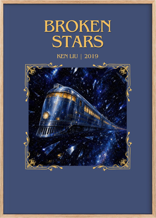 Broken Stars Minimalist Book Poster by Ken Liu