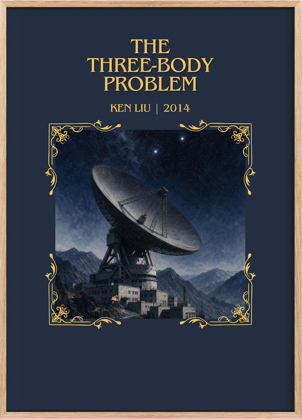 The Three-Body Problem Minimalist Book Poster by Ken Liu
