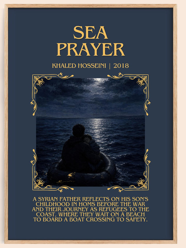 Sea Prayer Minimalist Book Poster by Khaled Hosseini