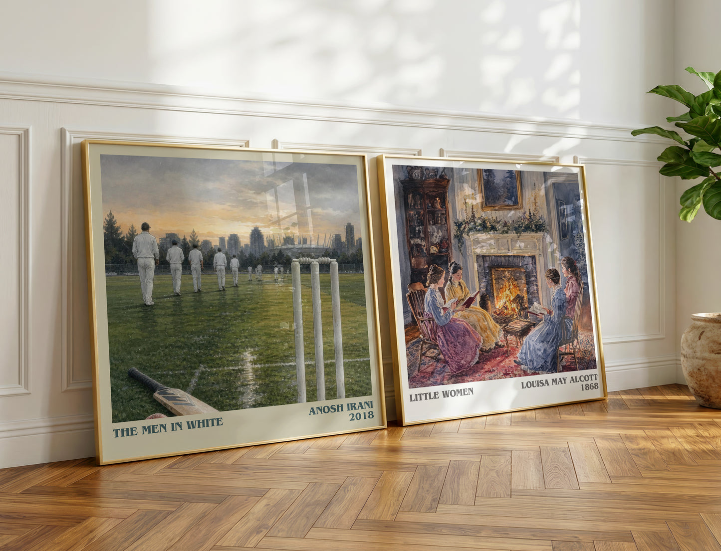The Men In White literary print on bookshelf – Anosh Irani fan gift