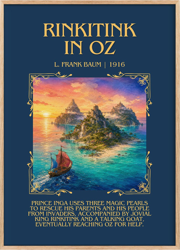 Rinkitink In Oz Minimalist Book Poster by L. Frank Baum