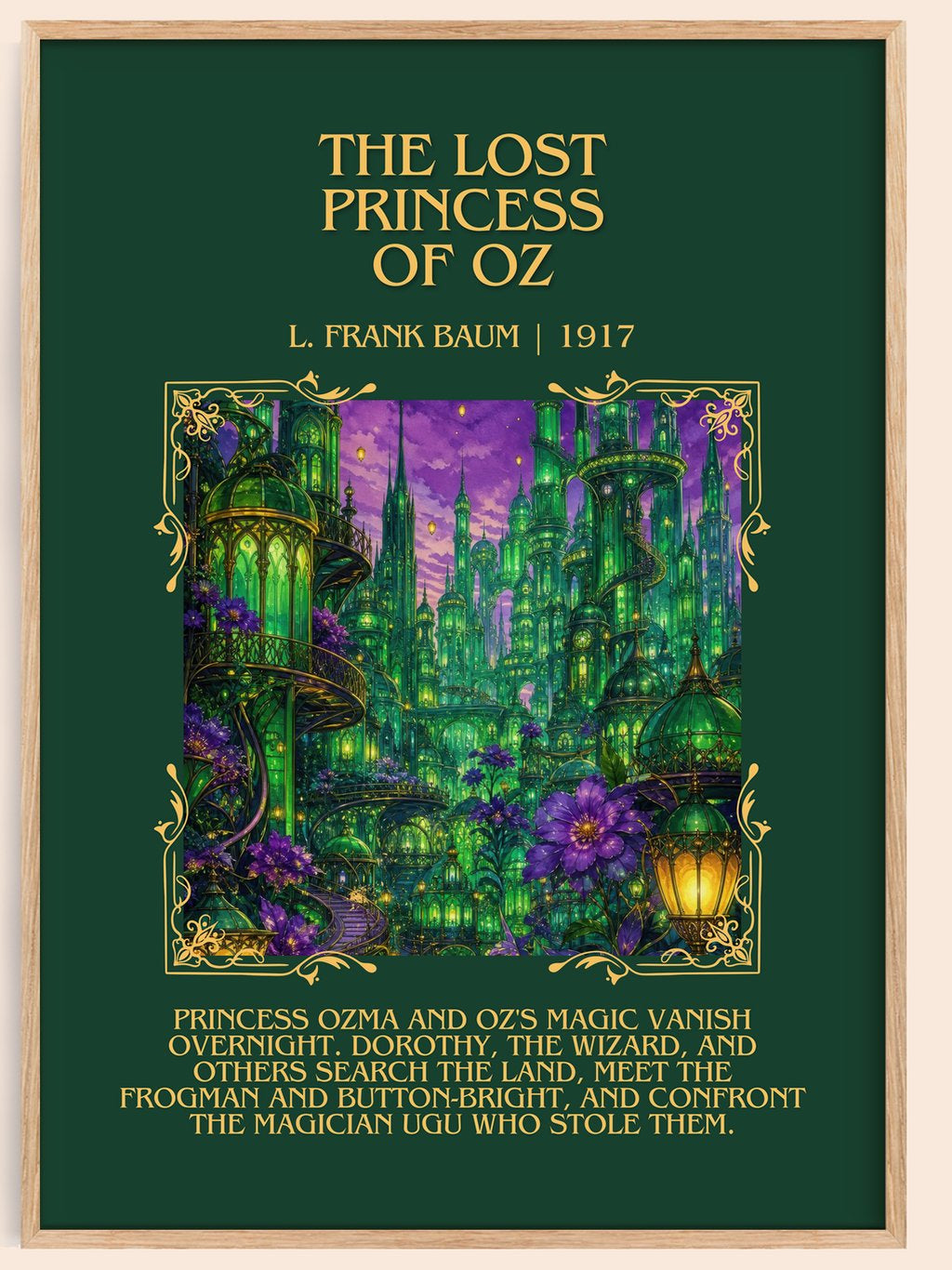 The Lost Princess Of Oz Minimalist Book Poster by L. Frank Baum – book poster