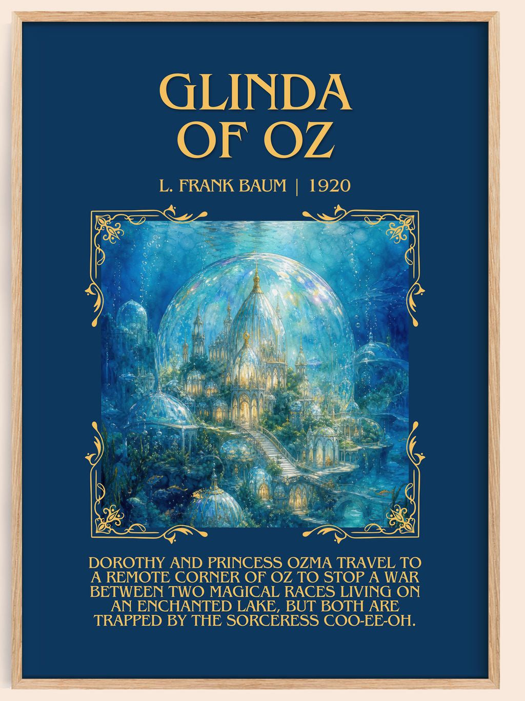Glinda Of Oz Minimalist Book Poster by L. Frank Baum – book poster