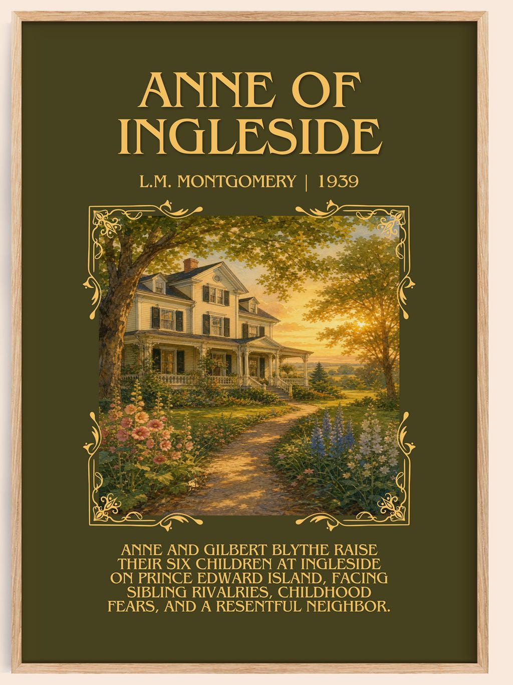 Anne Of Ingleside Minimalist Book Poster by L.M. Montgomery – book poster