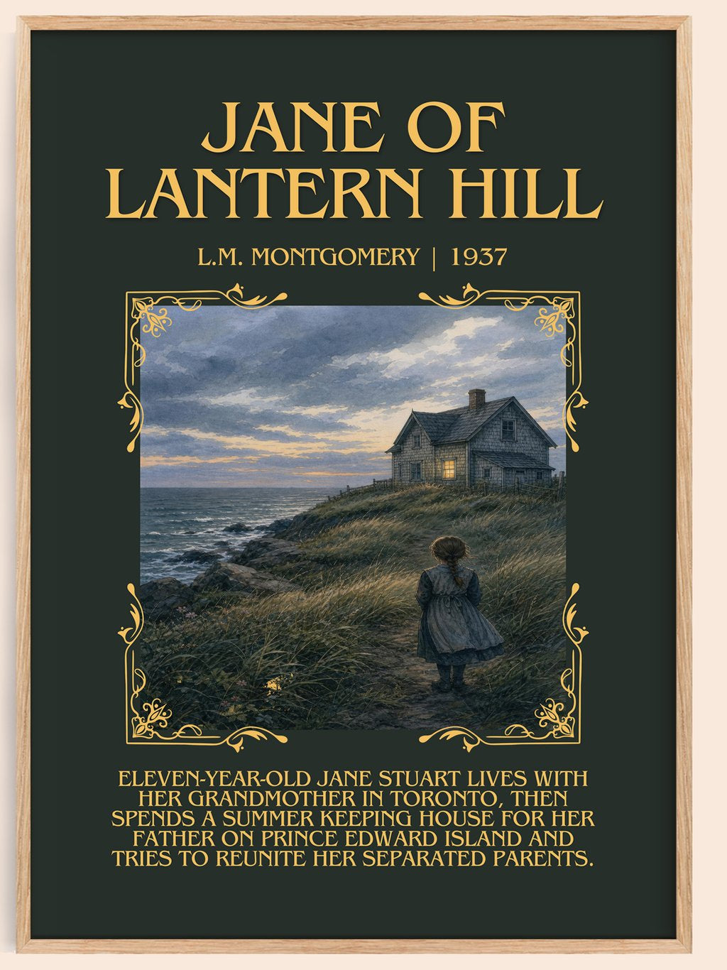 Jane Of Lantern Hill Minimalist Book Poster by L.M. Montgomery – book poster