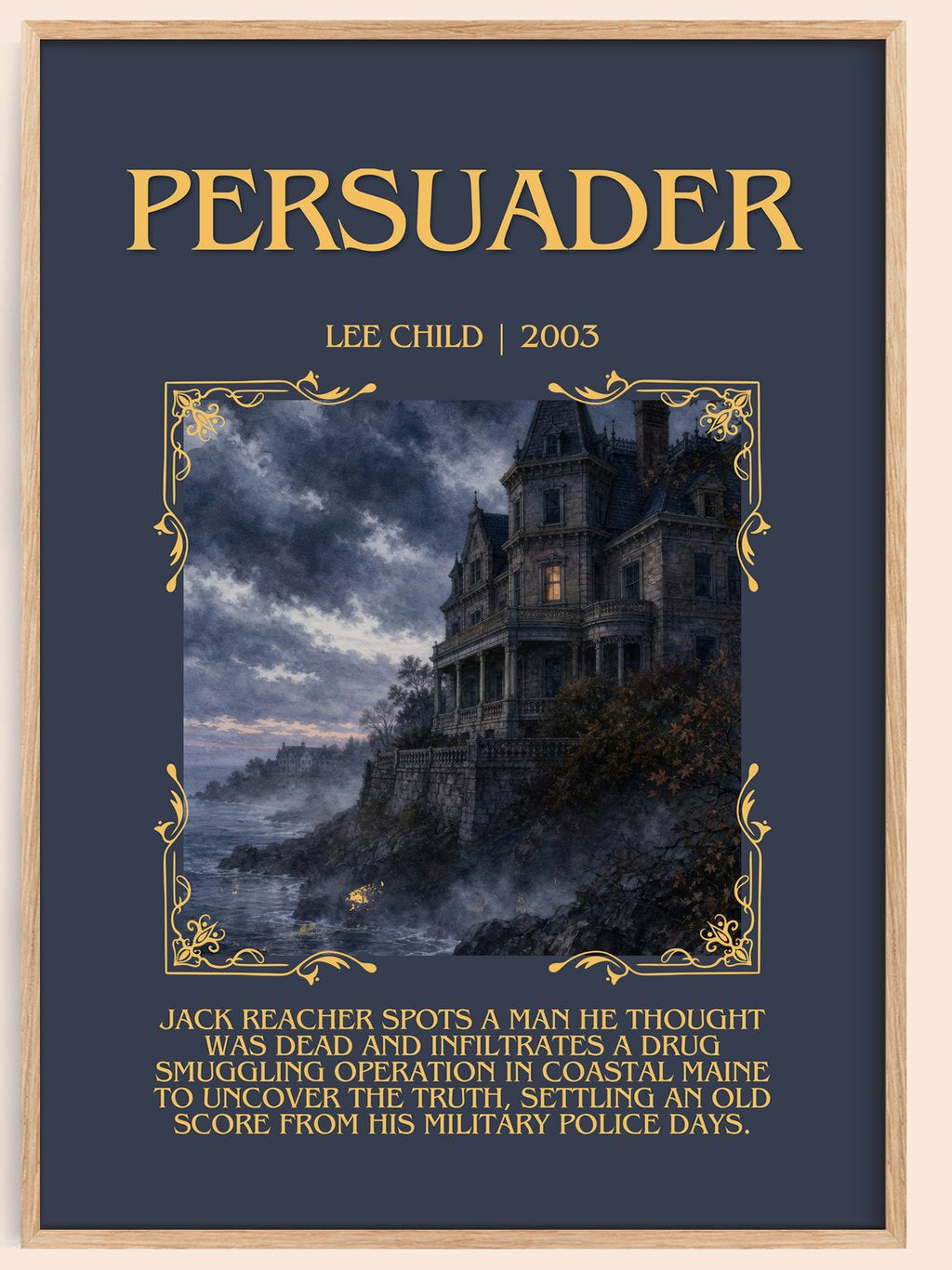 Persuader Minimalist Book Poster by Lee Child – book poster