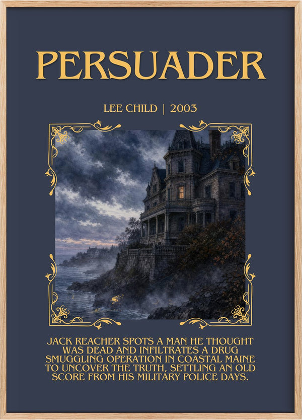 Persuader Minimalist Book Poster by Lee Child