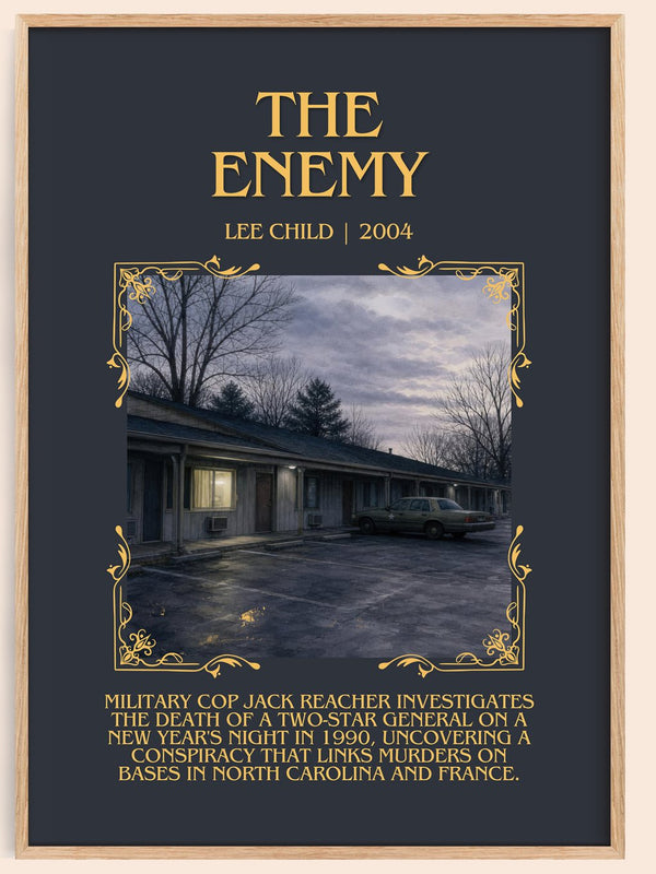 The Enemy Minimalist Book Poster by Lee Child – book poster
