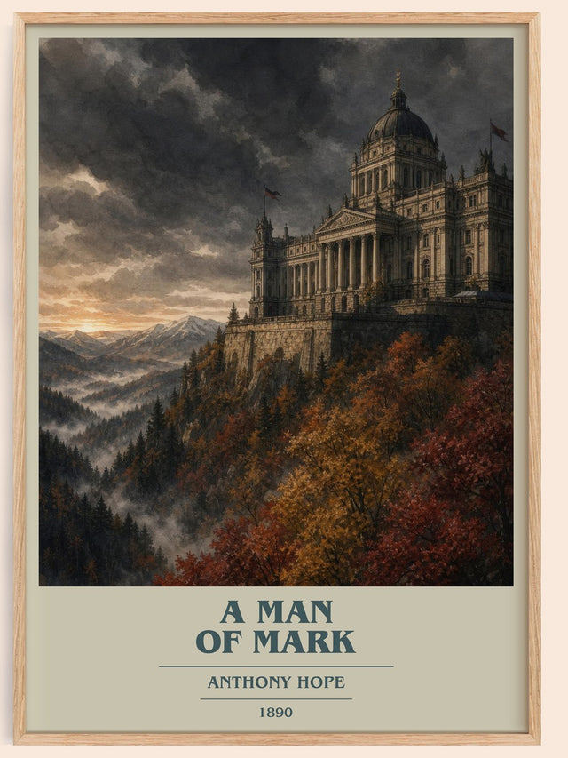A Man Of Mark Book Cover Poster by Anthony Hope