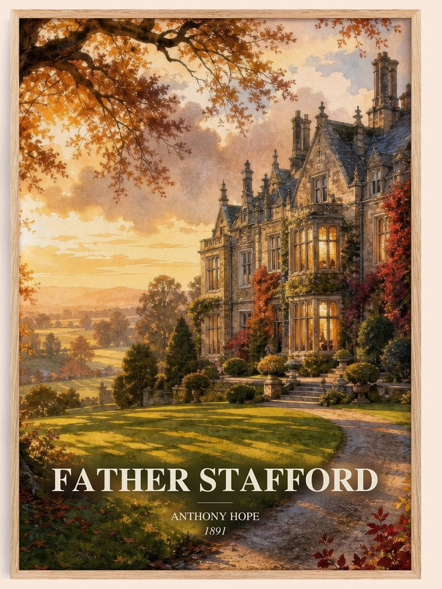Father Stafford Book Watercolour Illustration by Anthony Hope
