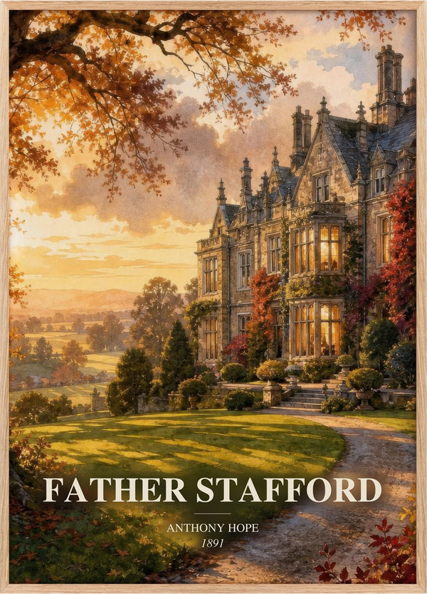 Father Stafford Book Watercolour Illustration by Anthony Hope