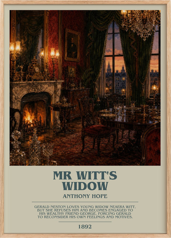 Mr Witt's Widow Bookish Wall Art by Anthony Hope
