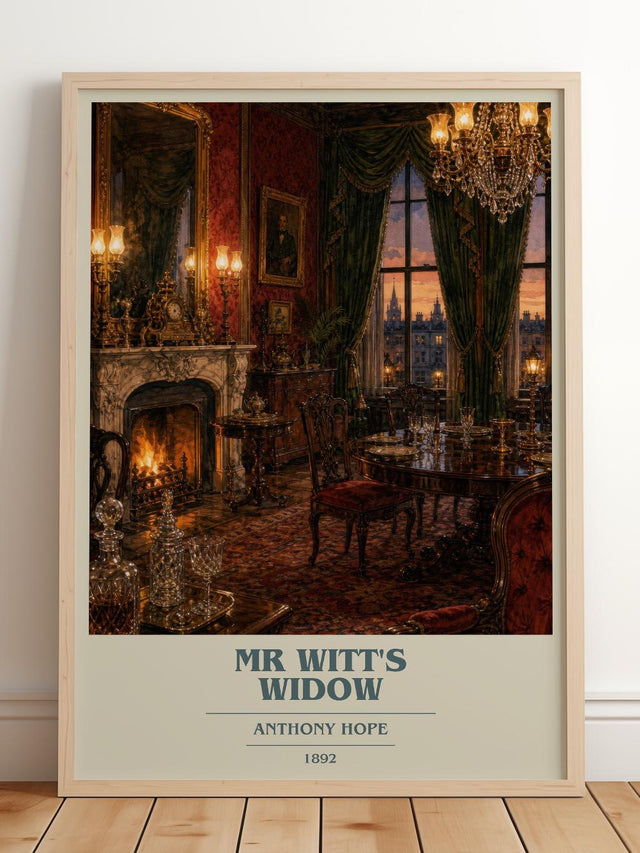 Mr Witt'S Widow Book Cover Poster by Anthony Hope
