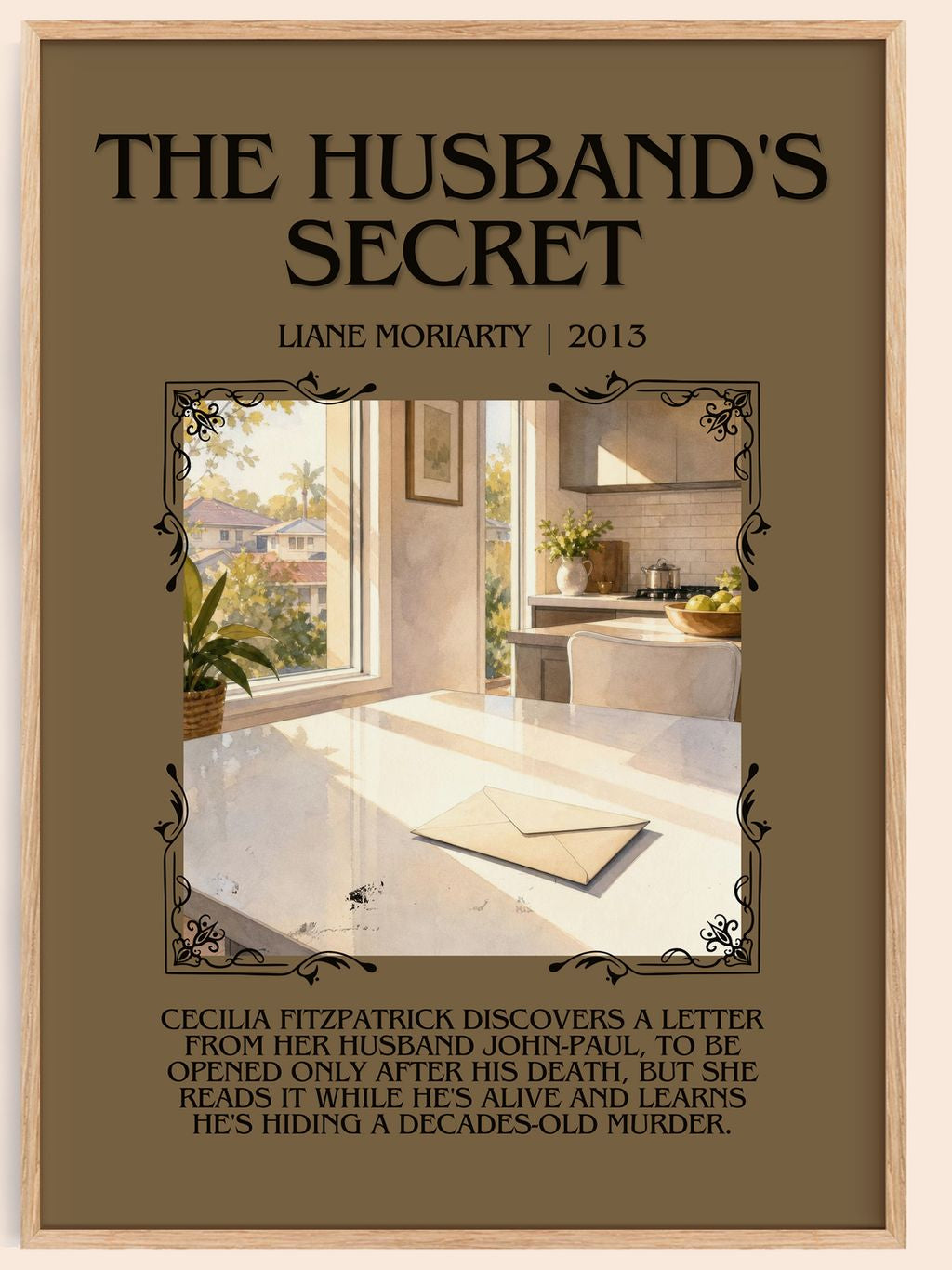The Husband'S Secret Minimalist Book Poster by Liane Moriarty – book poster
