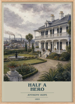 Half A Hero Book Cover Poster by Anthony Hope