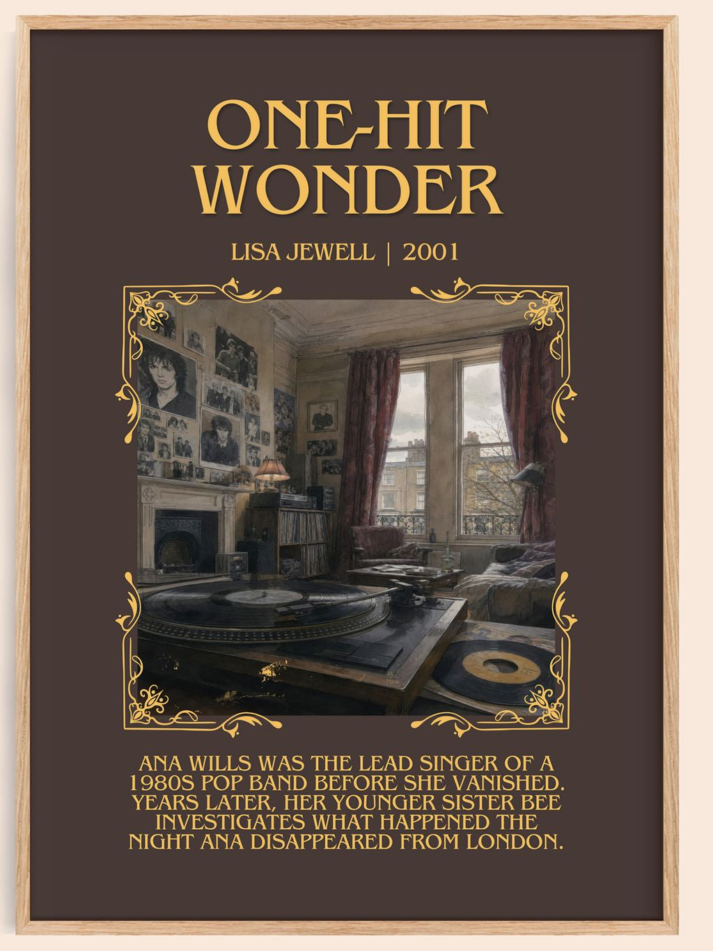 One-Hit Wonder Minimalist Book Poster by Lisa Jewell – book poster