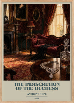 The Indiscretion Of The Duchess Book Cover Poster by Anthony Hope
