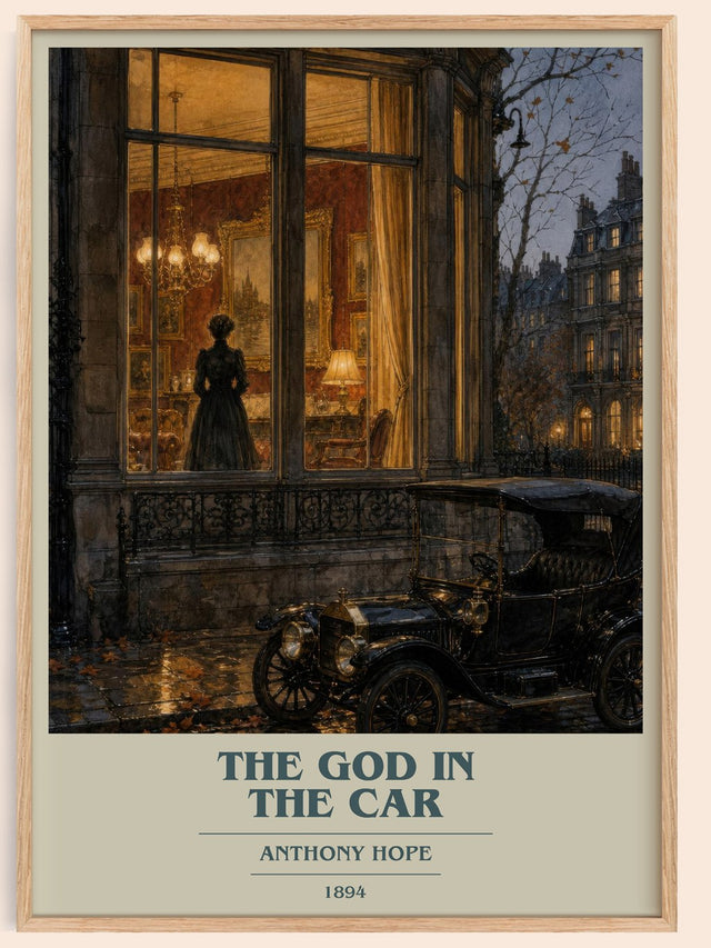 The God In The Car Book Cover Poster by Anthony Hope
