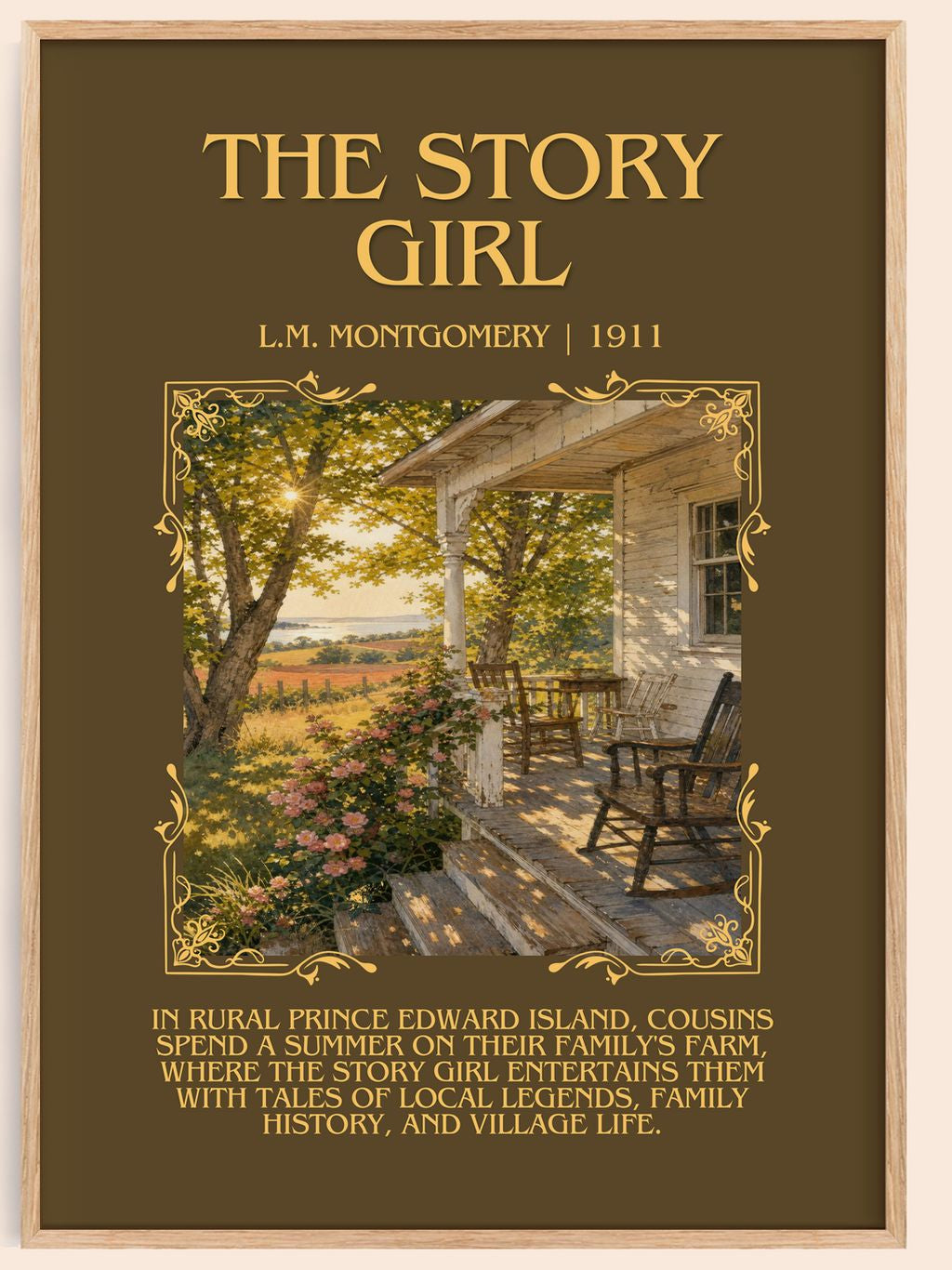 The Story Girl Minimalist Book Poster by L.M. Montgomery – book poster