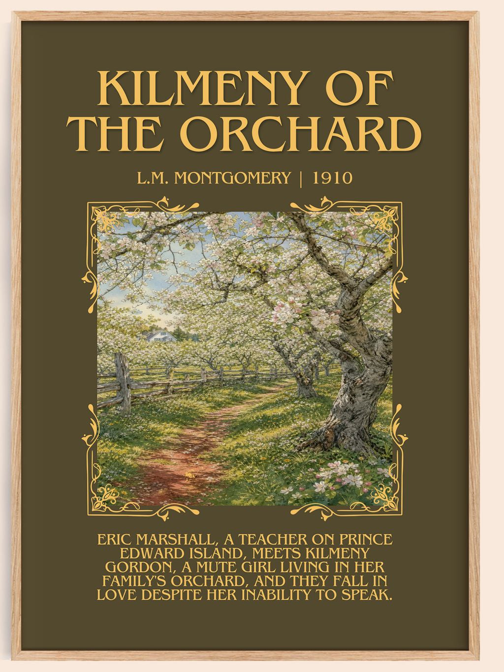 Kilmeny Of The Orchard Minimalist Book Poster by L.M. Montgomery – book poster