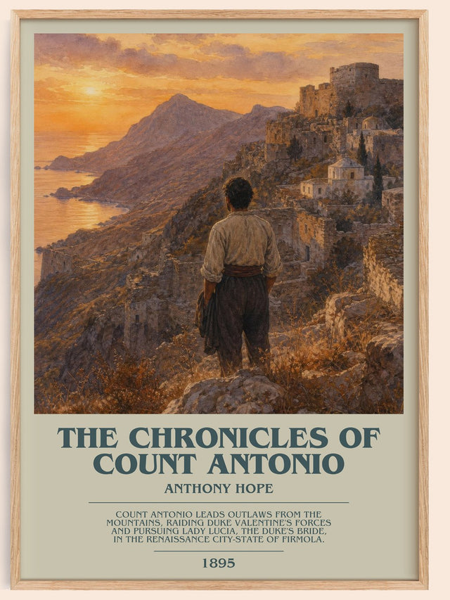 The Chronicles Of Count Antonio Bookish Wall Art by Anthony Hope