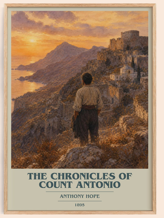 The Chronicles Of Count Antonio Book Cover Poster by Anthony Hope
