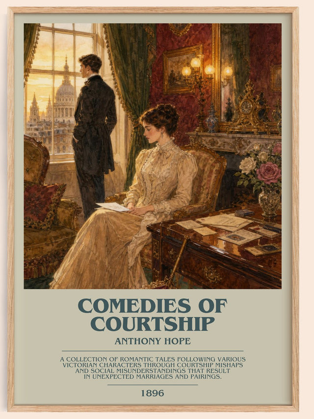 Comedies Of Courtship Bookish Wall Art by Anthony Hope