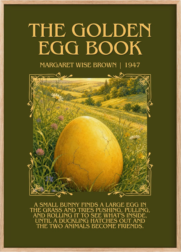 The Golden Egg Book Minimalist Book Poster by Margaret Wise Brown