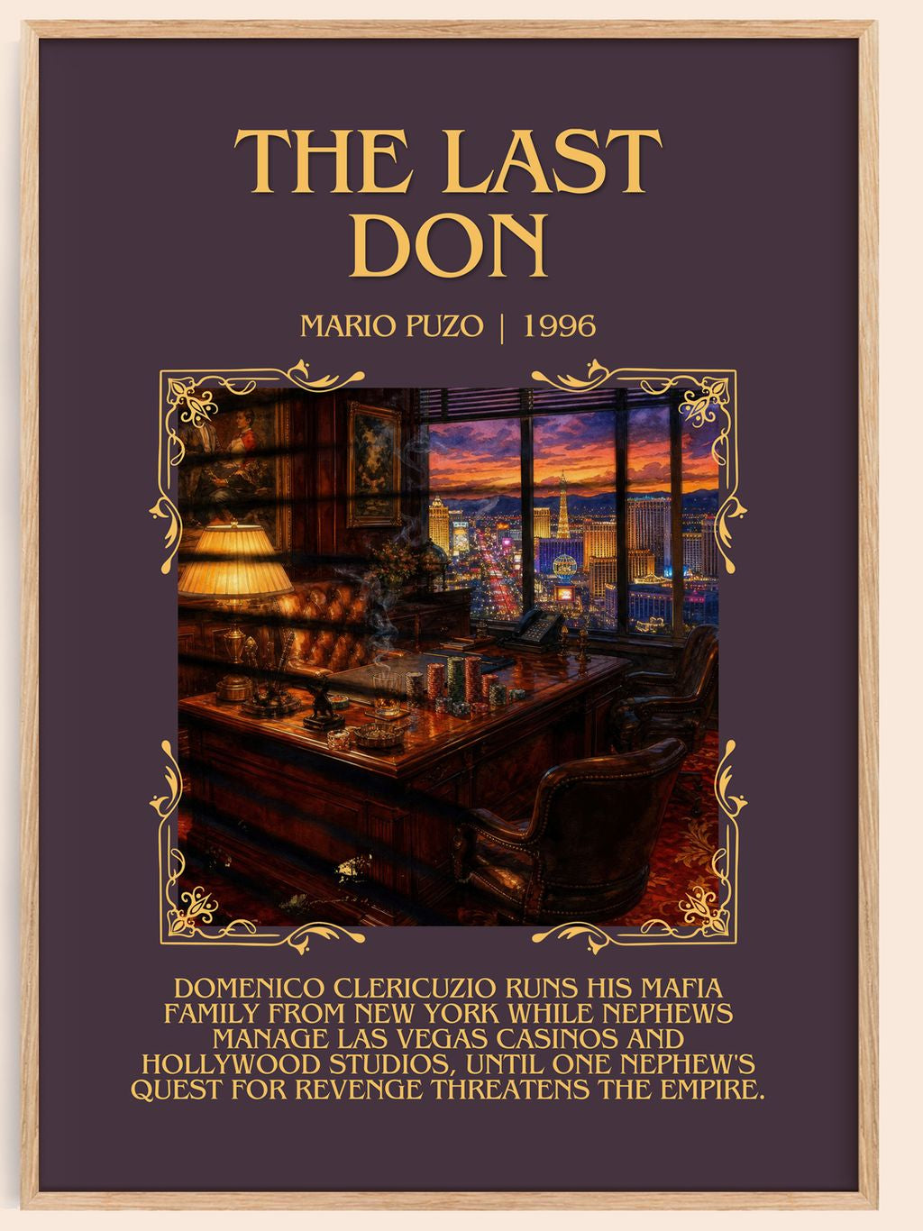 The Last Don Minimalist Book Poster by Mario Puzo – book poster