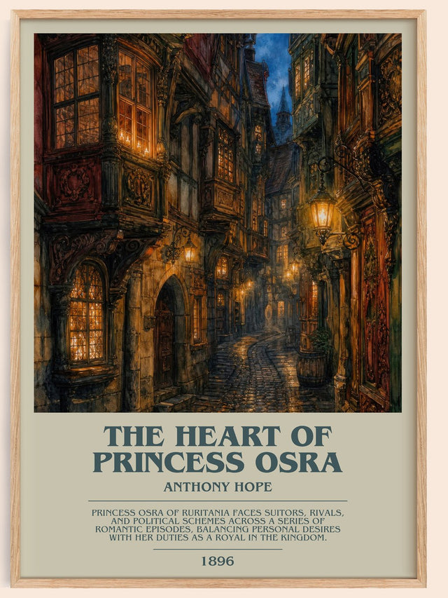 The Heart Of Princess Osra Bookish Wall Art by Anthony Hope